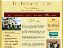 Tablet Screenshot of pineapplehousebb.com
